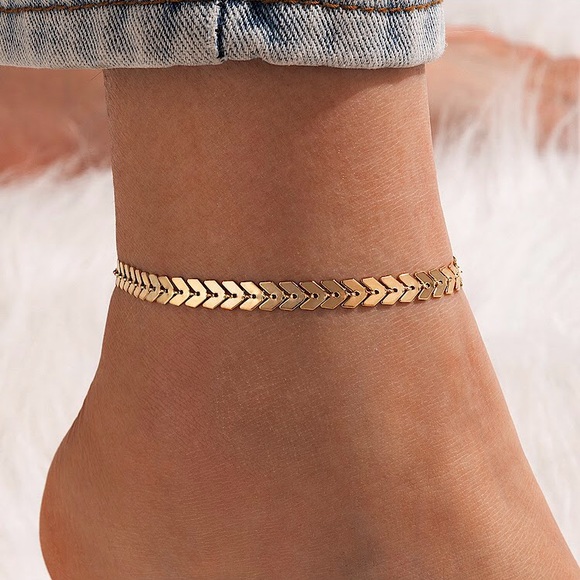 🔴𝟭𝟬/$𝟮𝟱🔴NEW Fishbone Chain Simple Anklet - Picture 8 of 15